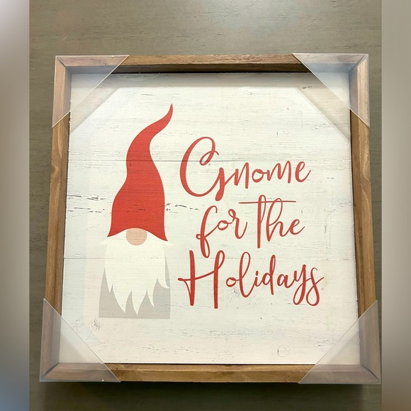 NWT! Gnome for the Holidays Wooden Decor by Kendrick Home - Picture 4 of 7